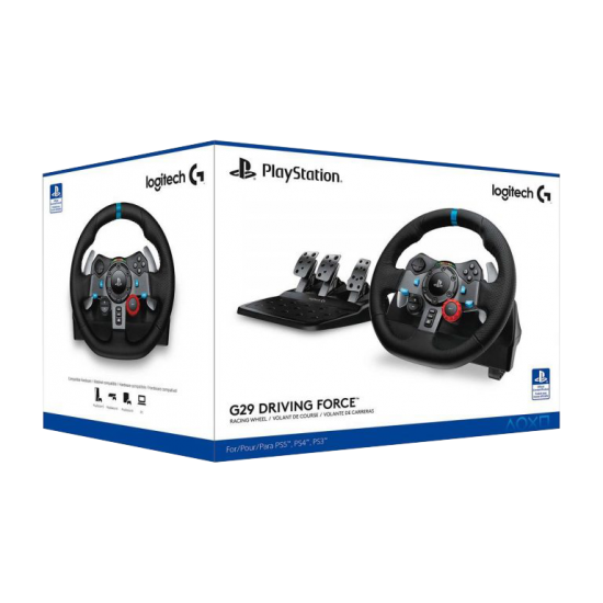 Logitech G29 - Driving Force Racing Wheel (PS3/PS4/PS5/PC) | Ice